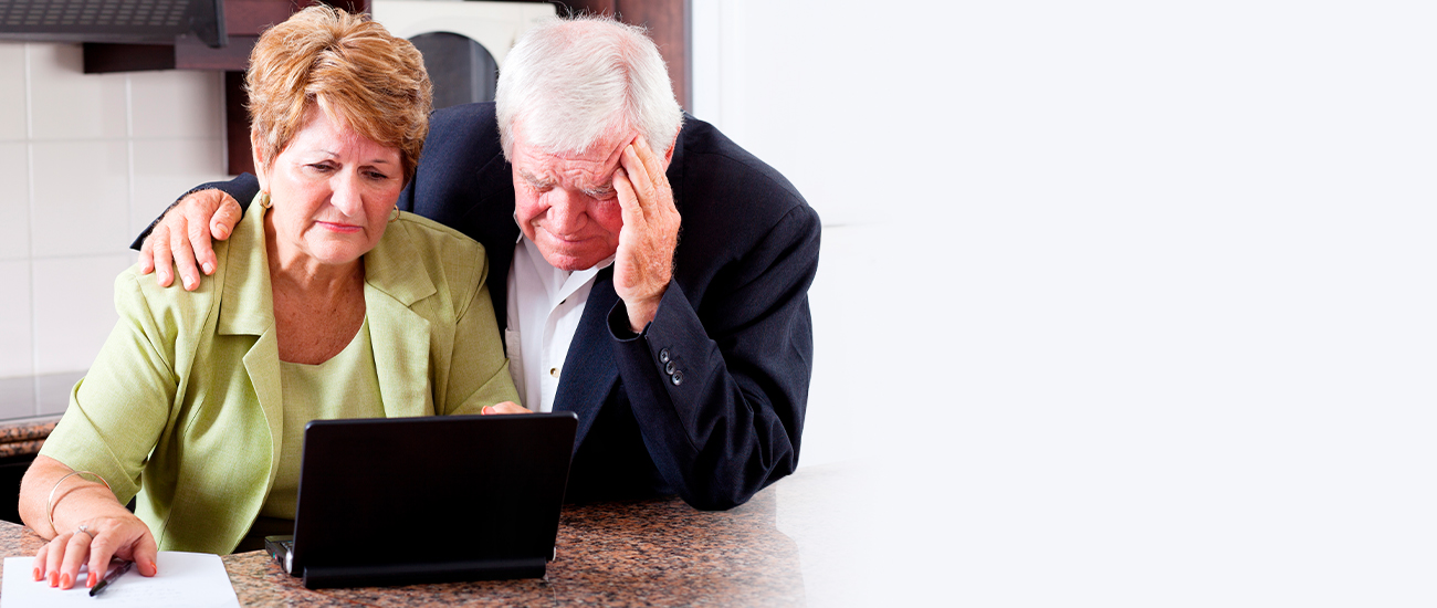 Two Senior Citizens stressed